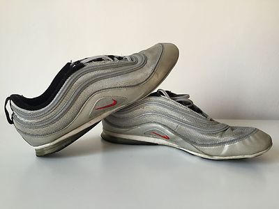 Nike Air Max 97 Silver AIR PLATA bianche baffo rosso n° EU 40,5 US 7,5 usate | eBay