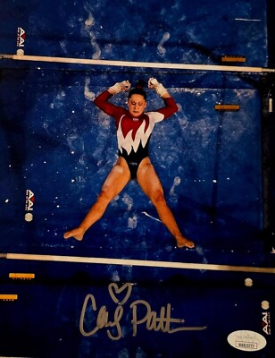 CARLY PATTERSON HAND SIGNED 8x10 COLOR PHOTO GREAT OLYMPIC GYMNAST  JSA COA