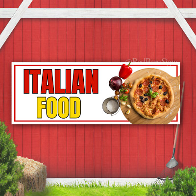 Italian Food Indoor Outdoor Vinyl Banner Design