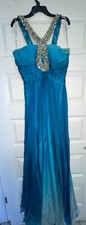 Blue sherri hill dress size 8