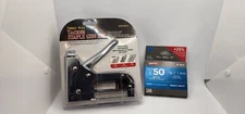 FASTEN-PRO Three Way Tacker Staple Gun Kit w/ Extra T50 Arrow Staples 96755