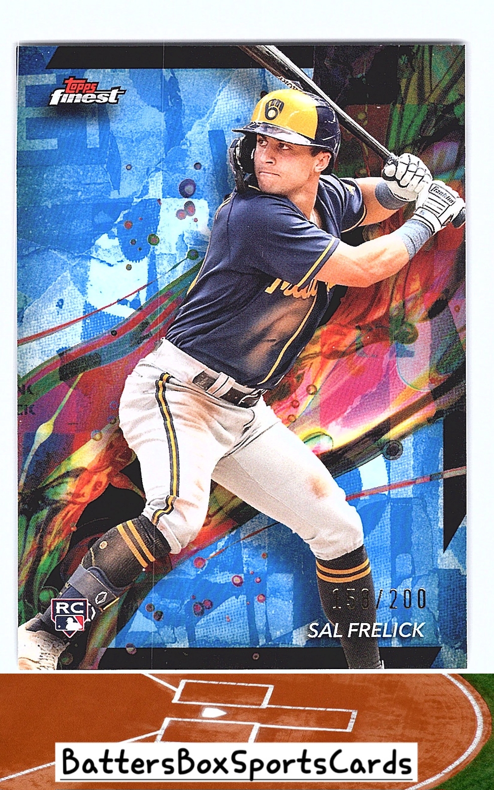 2024 Finest Blue Refractors #51 Sal Frelick RC /200