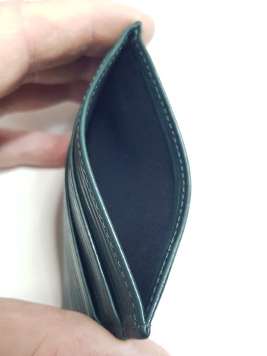 Montblanc Meisterstück 4810 Verde 5CC Cuero Tarjetero Estuche Cartera 100×70mm □ - Imagen 4 de 15