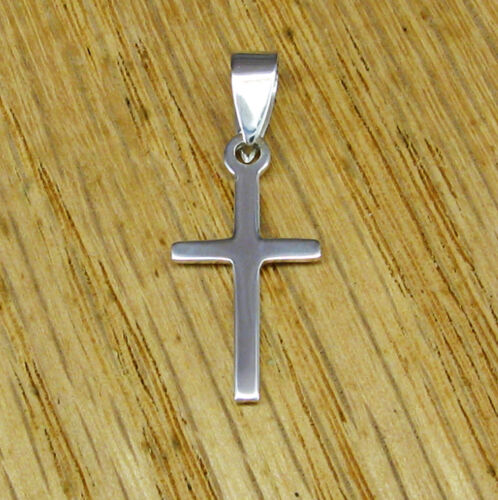 Small Plain & Simple Cross Pendant in SOLID 925 Sterling Silver - NEW! - 第 1/8 張圖片