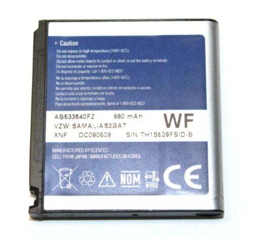 Original Samsung AB533640FZ Battery For SCH-U750 Zeal Alias 2 U750 Phones - Picture 1 of 1