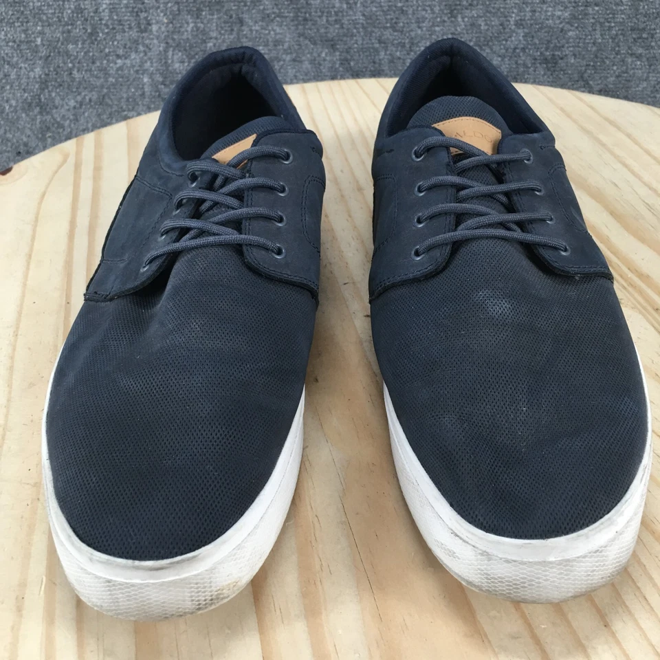 Tênis Aldo Masculino 13 Casual Azul Amêndoa Biqueira com Cadarço Baixo Top Conforto - Imagem 4 de 4