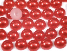 Pack Flatback Half Pearls 2-12mm in 20 Colours Craft Card Making Embellishment