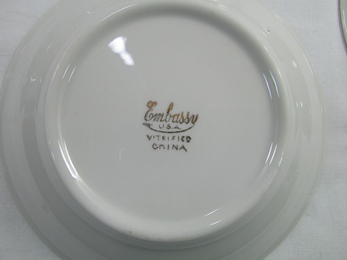 Lote de (7) ensaladas, cuencos de sopa Embassy Vitrified China flores rosa/blanco/púrpura - Imagen 7 de 13