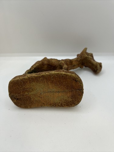 Vintage 1940S Skinny Wooden Hand Carved Horse Donkey Mule Statue Figure - Picture 6 of 6