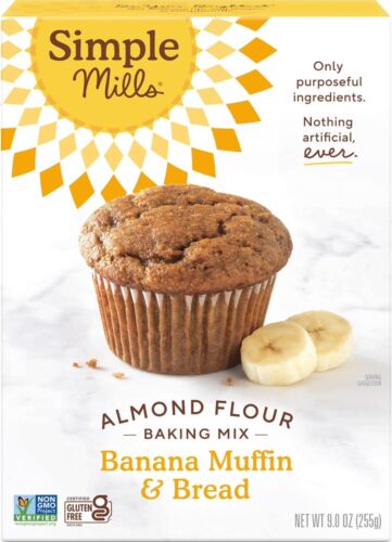 Simple Mills Almond Flour Baking Mix, Banana Muffin & Bread Mix - Gluten Free