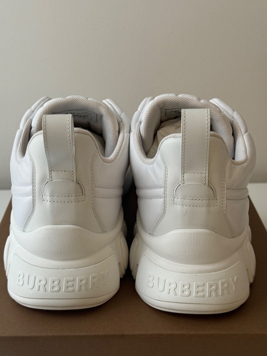 Size 45 - Burberry Quilted White Sneakers axburton Size 45 - Burberry Quilted White Sneakers axburton | eBay main image 2