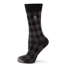 Star Wars Stormtrooper Argyle Black Men's Crew Socks One Size
