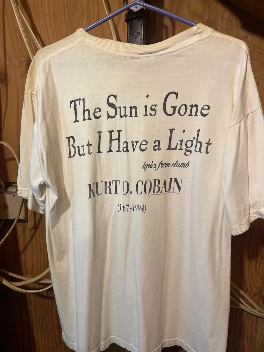 Vintage 90s Kurt Cobain T Shirt Nirvana Unplugged 1995 Memorial End Of Music XL