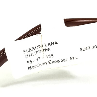 Flexon Eyeglasses Frames LANA 210 Matte Brown Square Cat Eye