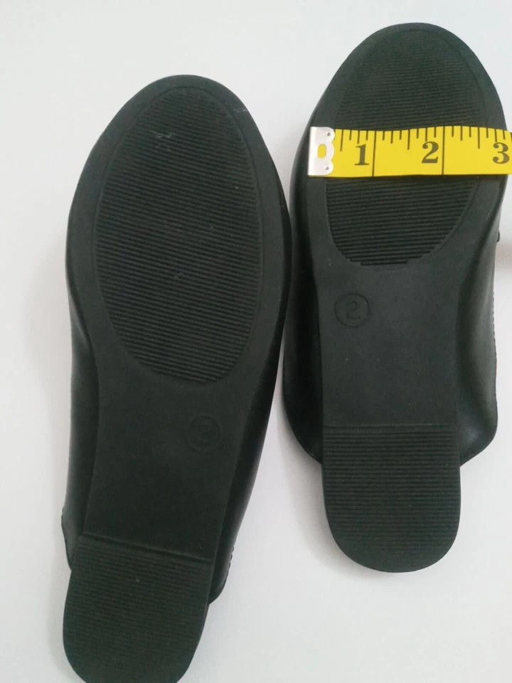 Steve Madden Niña Mocasín Mula Zapatos Color Negro Talla 2 Foto 4 de 4