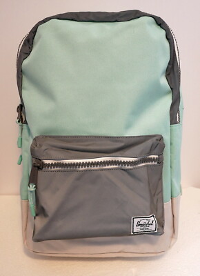 HERSCHEL SUPPLY SETTLEMENT MID 17L (LUCITE GREEN/GREY/WHITE) BACKPACK NEW w/TAG!