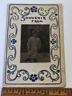 Antique Tintype Photo Toddler Child Ornate Souvenir From Mount c1900s