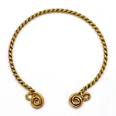 Keltischer Halsreif - Spiralen Torque Halsring Celtic La Tene Neck Ring Torc