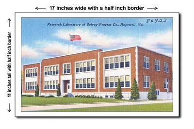 Virginia 1940s - Research Laboratory of Solvay Process Co., Hop - 11x17 Poster