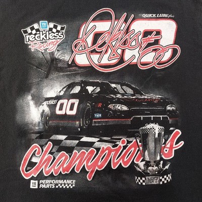 Reckless Racing Shirt Mens Large Champions Trophy Race Car Performance Parts