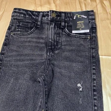 Art Class Kids Size 6X Distressed Black Jeans Girlfriend High Rise Relaxed Leg