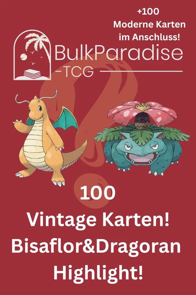 Vintage Stream! Dragoran & Bisaflor als Highlight 100 vintage + 100 modern