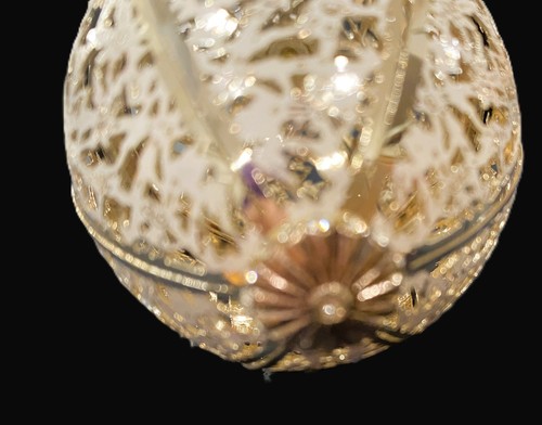 Fabergé Gatchina Palace Egg Christmas Ornament w Necklace + Sticker & Card - Picture 6 of 11