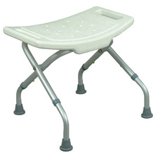 Deluxe Folding Shower Stool Height Adjustable Lightweight