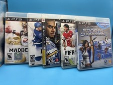 PS3 Sports Game Lot - Madden 11, NHL 11, NFL Tour FIFA Soccer 11 Sports Champion