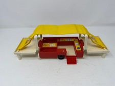 Fisher-Price Vintage Camper Toy Set Red Yellow Used