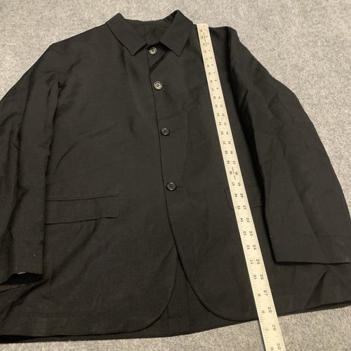 PRADA SHACKET SHIRT JACKET COAT Men's Size 52 Wool Solid Black PRISTINE - Picture 3 of 14