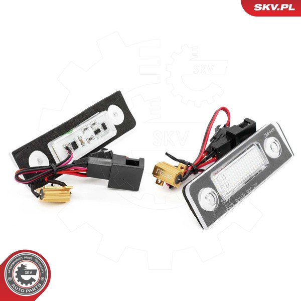 Esen SKV 72SKV524 Kennzeichenleuchte Links Rechts FüR Skoda-image