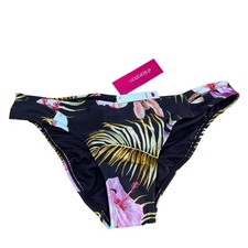 Xhilaration Juniors' Brown Floral Hipster Bikini Bottom - Size Medium - NWT