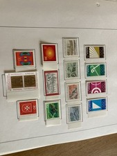 Germany 1969-1972 period mnh stamp sets on pages, inc SUPERB se tenants + tabs !