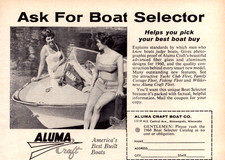 Aluma Craft Boat Minneapolis MN Attractive Lady Swimsuits Vintage Print Ad 1960
