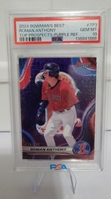 2024 Bowmans Best Roman Anthony Top Prospects-Purple Refractor PSA 10 /250 Red