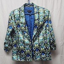 Preston York Multicolor Patterned Blazer
