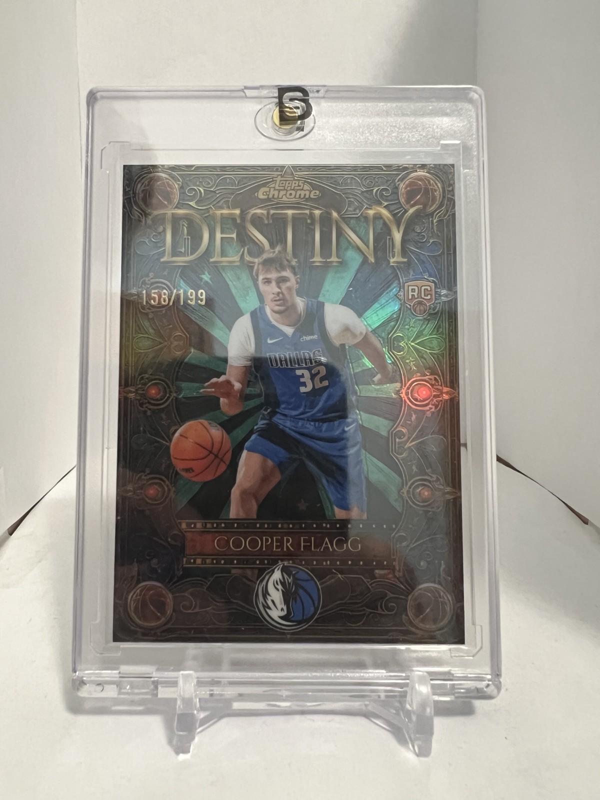 2025-26 Topps Chrome - Destiny Cooper Flagg #D-1 Aqua Refractor 158/199 (RC)