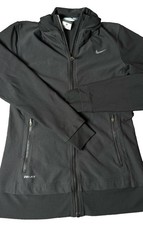 Nike Dri-FIT Black Full Zip Hoodie Jacket Women  s Small Athletic