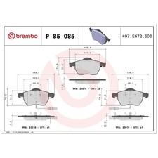 Satz Bremsbeläge Bremsklötze vorne für Seat Exeo 3R2 ST 3R5 | 24529600