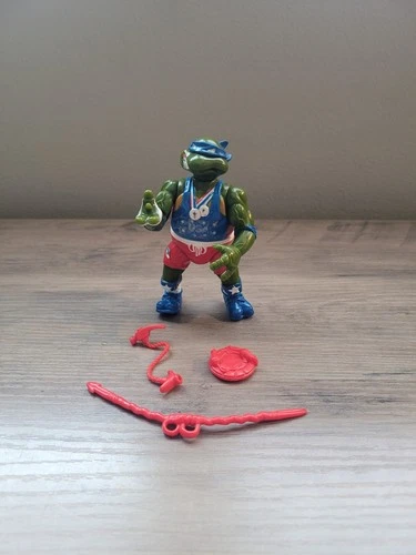 Vintage TMNT Ninja Turtles Track ‘n’ Field Leo Olympics 1992 Figure