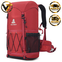 Wanderrucksack 40L Wasserdicht Mit Regenschutz Multifunktions Outdoor Rot