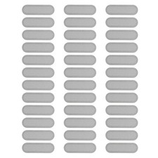 300 Pcs 0.59"x0.18" Phone Dustproof Net Sticker Phone Speaker Cover Silver