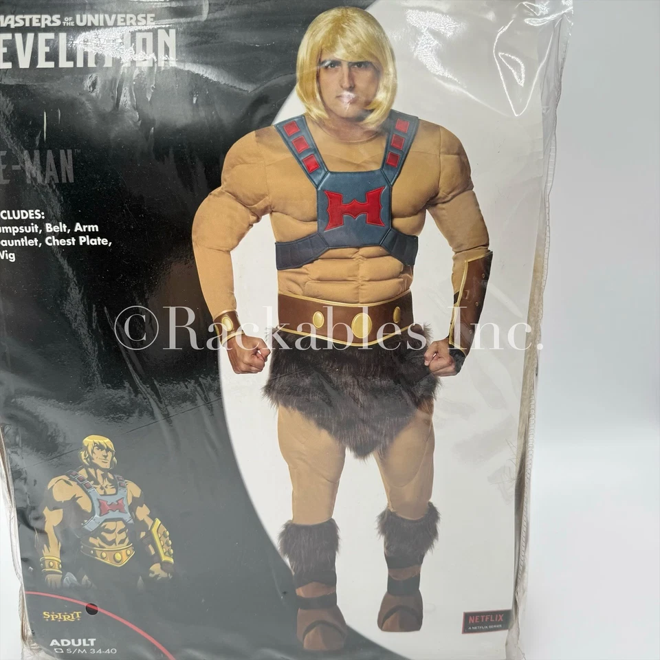 01555812 Spirit 万圣节 宇宙大师 He-Man 服装 尺寸 S/M — 第 3/4 张图片
