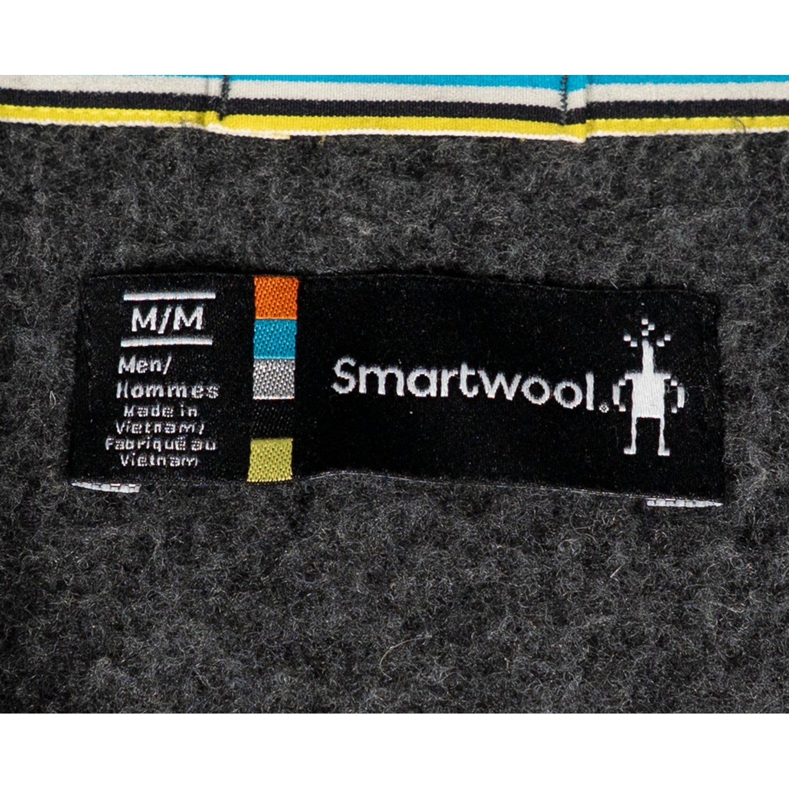 Smartwool Mens Full Zip Vest Recycled Wool Blend Charcoal Gray Size Medium M image 3