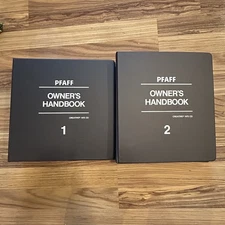 PFAFF Creative 1475 CD Instruction Owner's Handbook Binder Book Volume One & Two