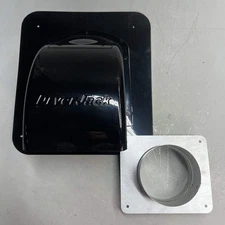 DRYER JACK Galvalume Steel Low Roof Vent 4-1/8" W 26 Gauge Black DJK477KR