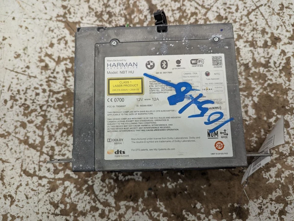 Equipo de audio radio tamaño 2 Din con cambiador de DVD para BMW 535i GT 14-17 793686 Foto 2 de 4