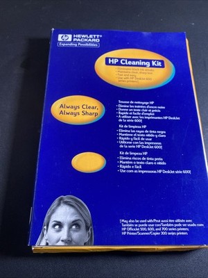 NEW Sealed HP cleaning Kit  Hewlett Packard Deskjet 600 Series - CD And 5 Sheets
