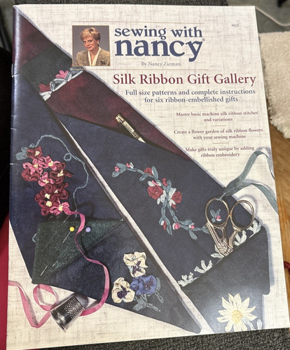 Vtg Rare Sewing with Nancy SILK RIBBOM GIFT GALLERY Pattern 1997 Bk #023